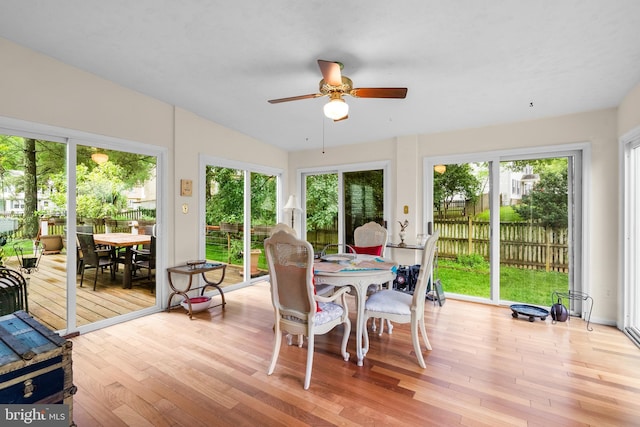 14519 Keeneland Cir, North Potomac, MD 20878 - sunroom featuring a wooden deck and hardwood / wood-style floors