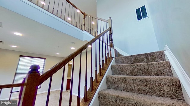 3515 Foundry Mews, Baltimore, MD 21211 - staircase featuring recessed lighting