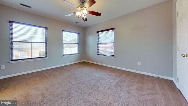3515 Foundry Mews, Baltimore, MD 21211 - carpeted empty room featuring baseboards and a ceiling fan