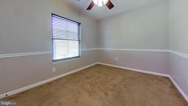 3515 Foundry Mews, Baltimore, MD 21211 - carpeted empty room featuring ceiling fan and baseboards