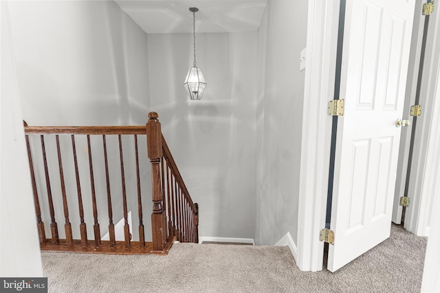 3515 Foundry Mews, Baltimore, MD 21211 - staircase with carpet flooring