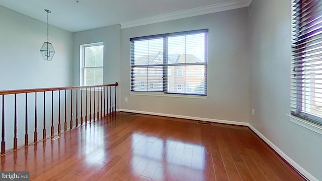 3515 Foundry Mews, Baltimore, MD 21211 - unfurnished room featuring wood finished floors and ornamental molding