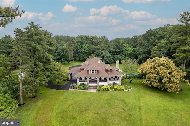 2165 Broadway, Hanover, PA 17331 - aerial view of property and surrounding area featuring a heavily wooded area