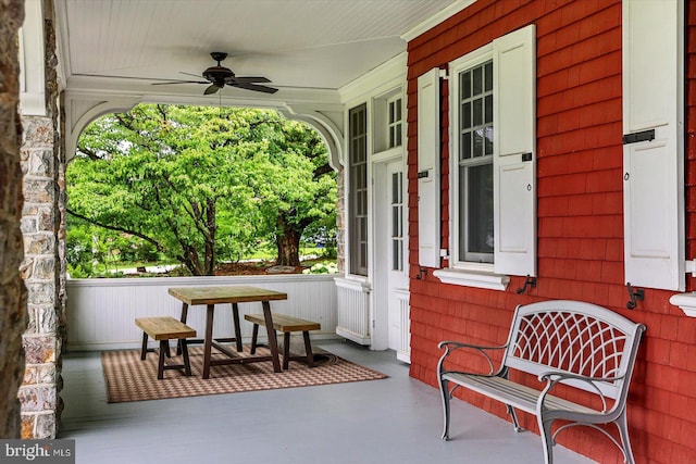 2165 Broadway, Hanover, PA 17331 - covered porch with a ceiling fan