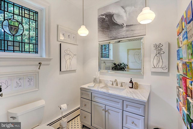 2165 Broadway, Hanover, PA 17331 - bathroom featuring a baseboard radiator and vanity