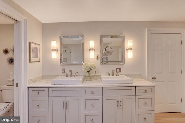2165 Broadway, Hanover, PA 17331 - full bathroom with double vanity and wood finished floors