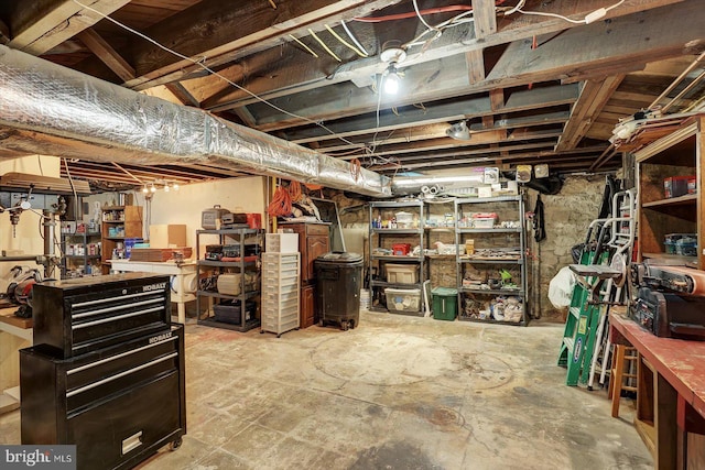 2165 Broadway, Hanover, PA 17331 - unfinished below grade area featuring a workshop area