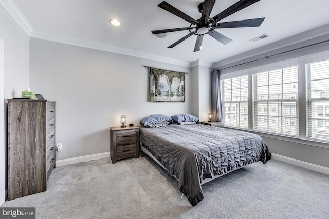 508 Rampart Way Unit 6, Oxon Hill, MD 20745 - carpeted bedroom with crown molding, recessed lighting, and a ceiling fan