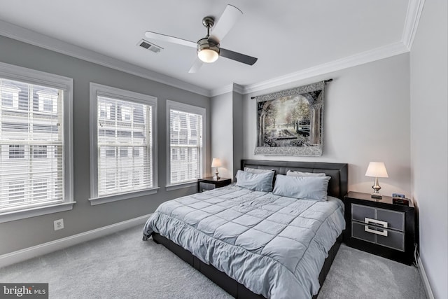508 Rampart Way Unit 6, Oxon Hill, MD 20745 - carpeted bedroom featuring ornamental molding and ceiling fan
