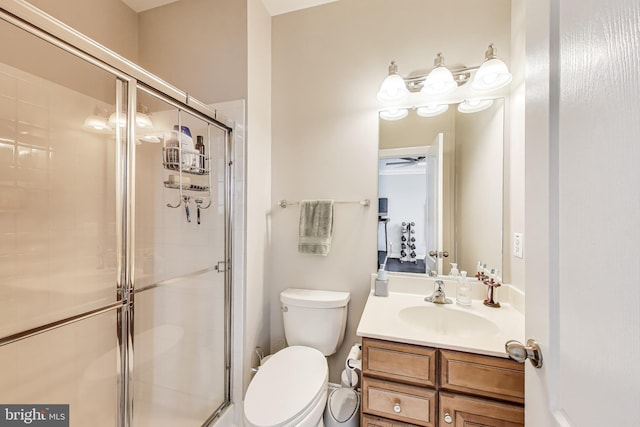 508 Rampart Way Unit 6, Oxon Hill, MD 20745 - full bathroom featuring vanity and a shower stall