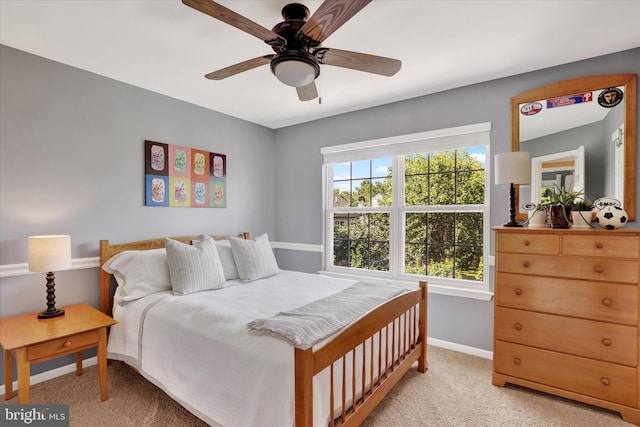 3930 Liz Cir, Doylestown, PA 18902 - bedroom featuring light carpet and a ceiling fan