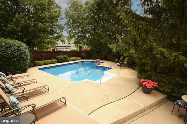 3930 Liz Cir, Doylestown, PA 18902 - view of pool with a fenced backyard and a patio area