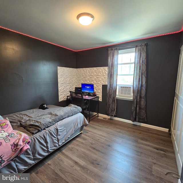 1709 Kingswood Pl, Clementon, NJ 08021 - bedroom featuring wood finished floors and cooling unit
