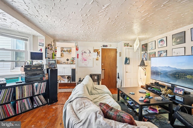 713 Washington St, Easton, PA 18042 - living area featuring wood finished floors
