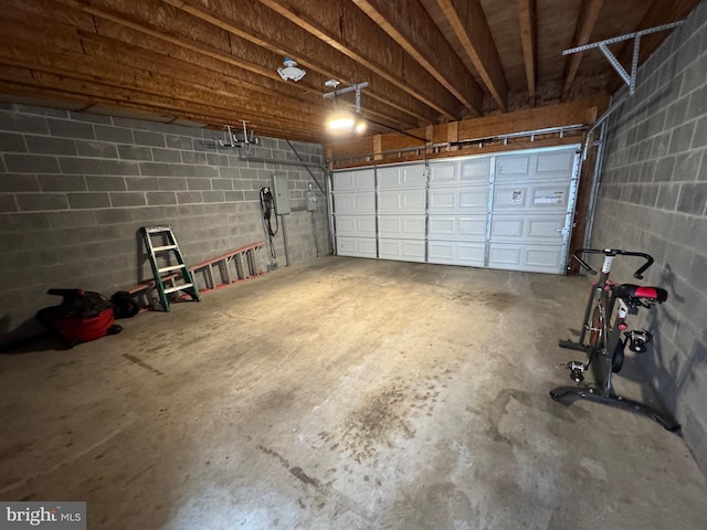 1326 Race St, Baltimore, MD 21230 - garage featuring concrete block wall
