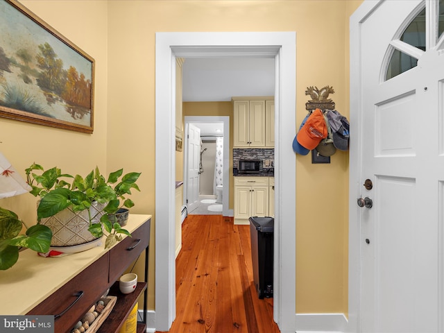 414 S Aurora St, Easton, MD 21601 - hallway with light wood-style flooring