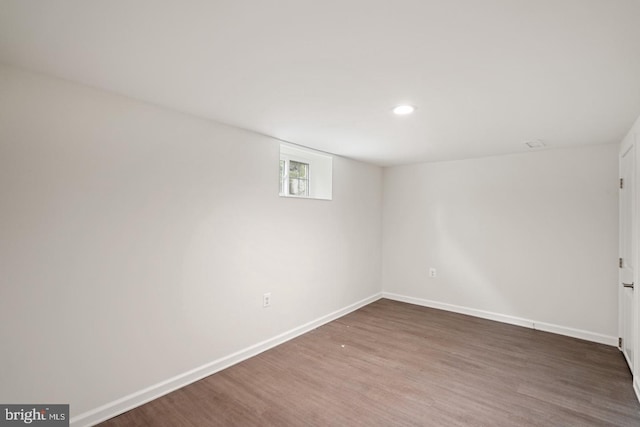 201 Parkway St, Winchester, VA 22601 - basement featuring wood finished floors, baseboards, and recessed lighting