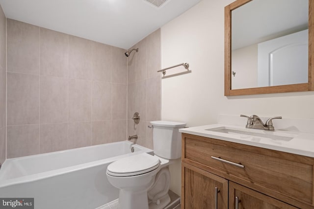 201 Parkway St, Winchester, VA 22601 - bathroom with vanity, toilet, and shower / bath combination