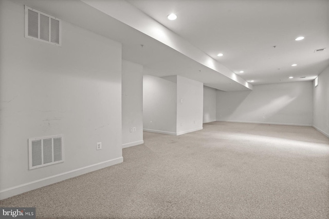 14014 Mary Bowie Pkwy, Upper Marlboro, MD 20774 - finished basement featuring recessed lighting and light colored carpet