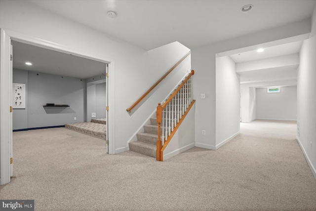 14014 Mary Bowie Pkwy, Upper Marlboro, MD 20774 - stairway featuring carpet and recessed lighting