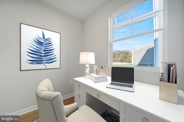163 Angus Rd, Charles Town, WV 25414 - home office with baseboards and wood finished floors