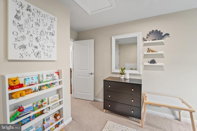 57 Oak Ln, Carneys Point, NJ 08069 - game room featuring carpet floors and baseboards