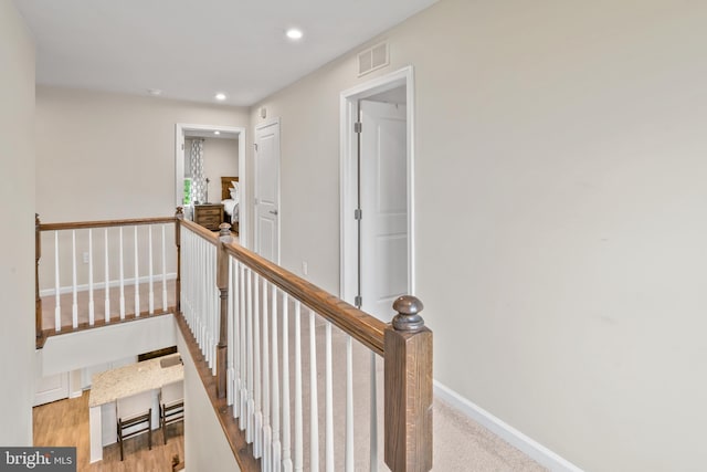 57 Oak Ln, Carneys Point, NJ 08069 - stairway with recessed lighting and wood finished floors