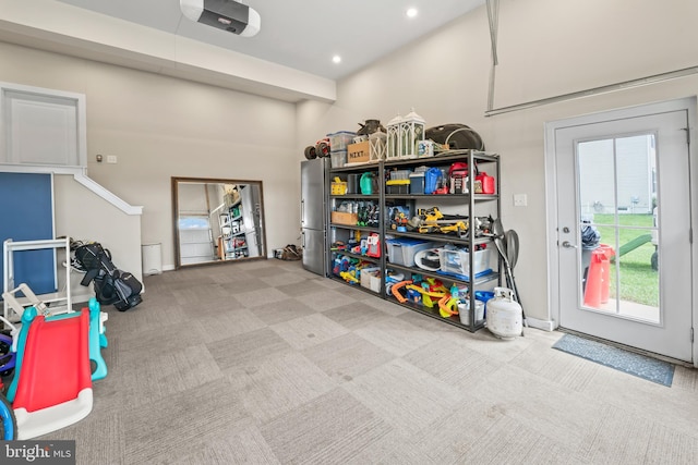 57 Oak Ln, Carneys Point, NJ 08069 - garage featuring recessed lighting and a garage door opener