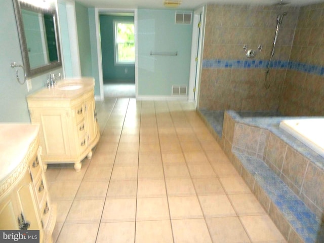 126 E Central Ave, Hammonton, NJ 08037 - hallway with a sink and light tile patterned floors