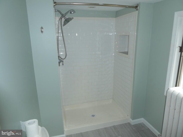 126 E Central Ave, Hammonton, NJ 08037 - full bathroom with radiator and a stall shower