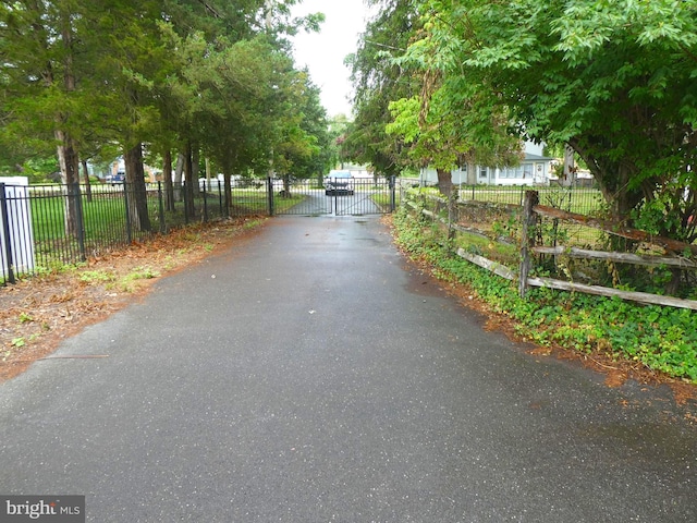 126 E Central Ave, Hammonton, NJ 08037 - view of asphalt road with a gate