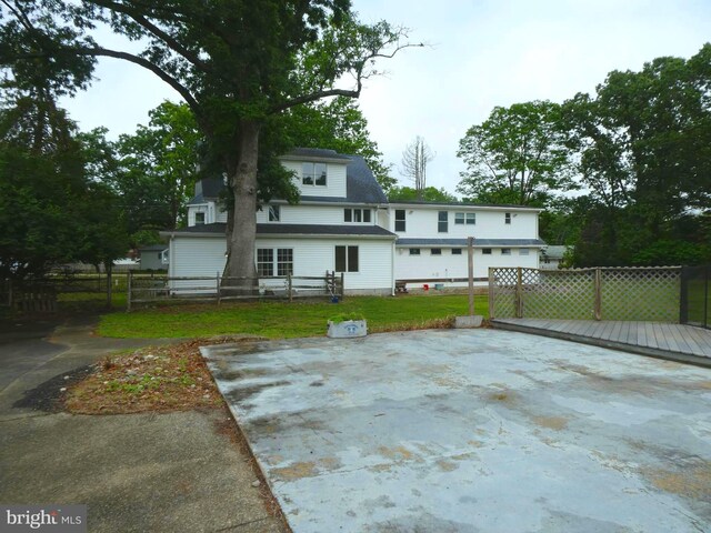 126 E Central Ave, Hammonton, NJ 08037 - rear view of house featuring a patio area and a deck