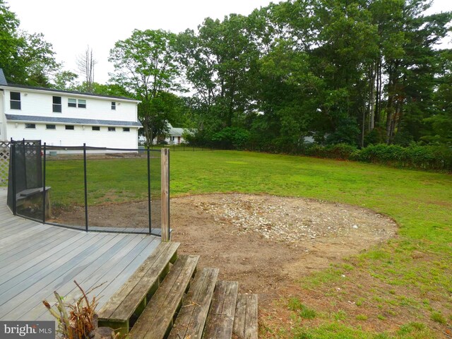 126 E Central Ave, Hammonton, NJ 08037 - view of yard featuring a deck