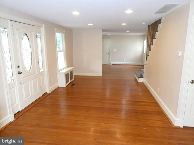 126 E Central Ave, Hammonton, NJ 08037 - foyer featuring light wood finished floors, recessed lighting, and stairs