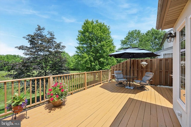272 Center Point Ln, Lansdale, PA 19446 - wooden deck with view of scattered trees