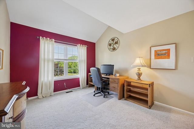 272 Center Point Ln, Lansdale, PA 19446 - office with carpet floors and lofted ceiling