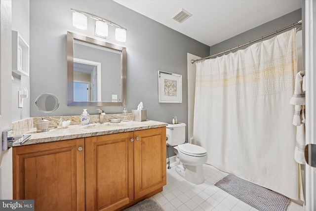 272 Center Point Ln, Lansdale, PA 19446 - full bath with tile patterned flooring, vanity, and a shower with shower curtain
