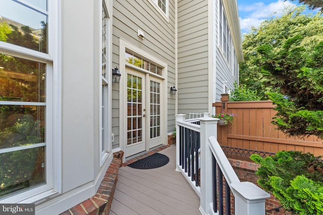 43665 Jernigan Ter, Leesburg, VA 20176 - wooden deck with french doors