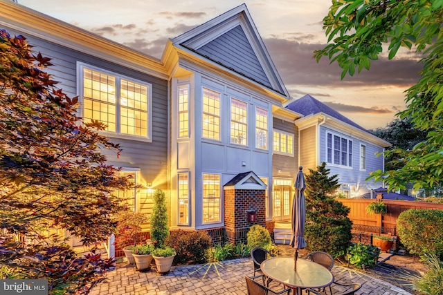 43665 Jernigan Ter, Leesburg, VA 20176 - rear view of property featuring a patio area