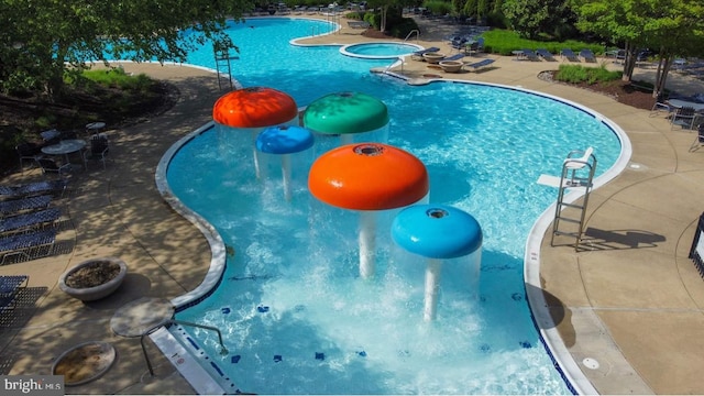 43665 Jernigan Ter, Leesburg, VA 20176 - community pool featuring a patio