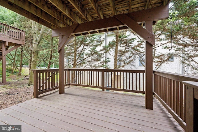 121 Valley Pl, Media, PA 19063 - view of wooden deck