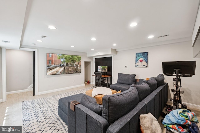 407 Independence Ave SE, Washington, DC 20003 - living room featuring recessed lighting and wood finished floors