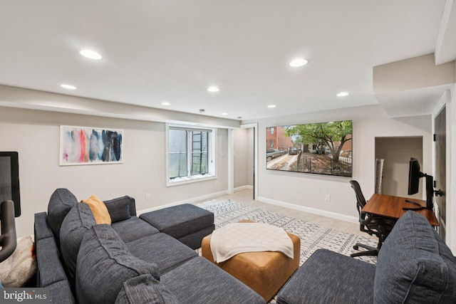 407 Independence Ave SE, Washington, DC 20003 - living room with recessed lighting and light wood-style flooring