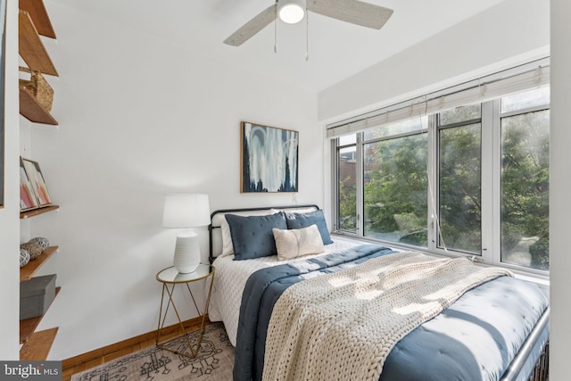 1711 Massachusetts Ave NW Unit 230, Washington, DC 20036 - bedroom featuring ceiling fan and wood finished floors