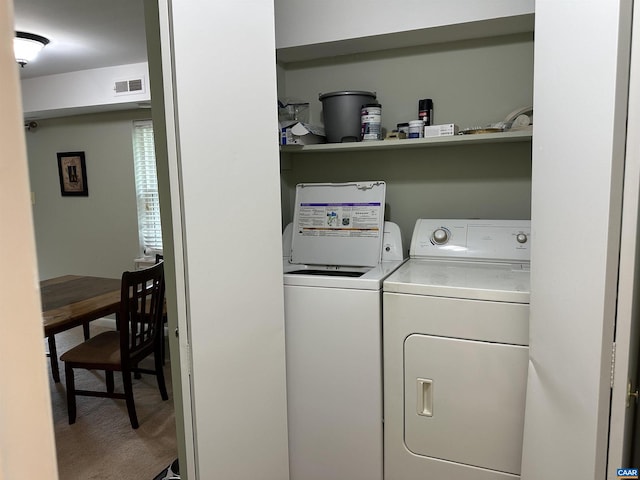 545 Burgoyne Rd Unit 8, Charlottesville, VA 22901 - washroom with washer and dryer and carpet floors