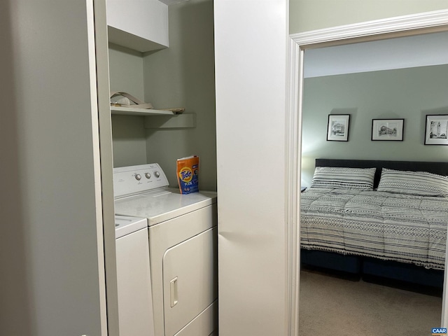 545 Burgoyne Rd Unit 8, Charlottesville, VA 22901 - washroom with separate washer and dryer and carpet floors
