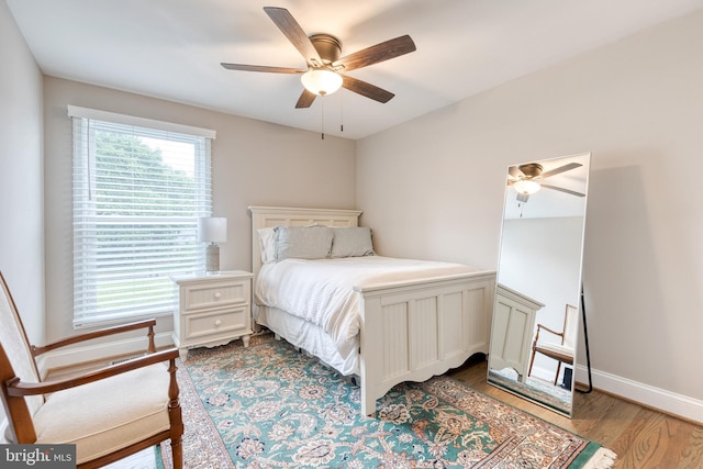 2100 Pot Spring Rd, Lutherville Timonium, MD 21093 - bedroom with wood finished floors and a ceiling fan