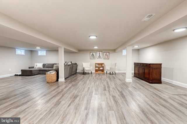 2100 Pot Spring Rd, Lutherville Timonium, MD 21093 - living area with light wood finished floors and baseboards