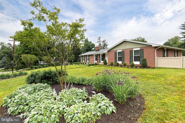 2100 Pot Spring Rd, Lutherville Timonium, MD 21093 - view of front facade featuring brick siding and a chimney