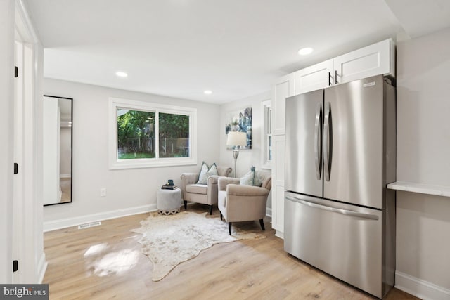 9215 Glenville Rd, Silver Spring, MD 20901 - sitting room featuring light wood-type flooring and recessed lighting
